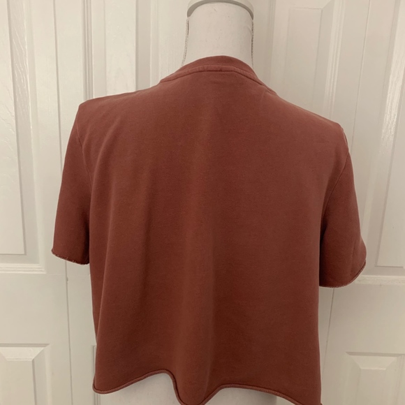 H&M Cropped Tie Front Top - Picture 3 of 8